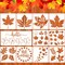 11 Pieces Fall Painting Stencils Autumn Stencil (Maple,8 x 8 Inch, 6 x 12 Inch)